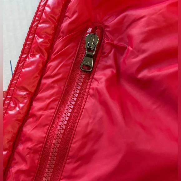 Polo Ralph Lauren 🔥 RL 2000 Red Gorham Glossed Down Quillted Puffer Jacket Coat - Picture 14 of 15
